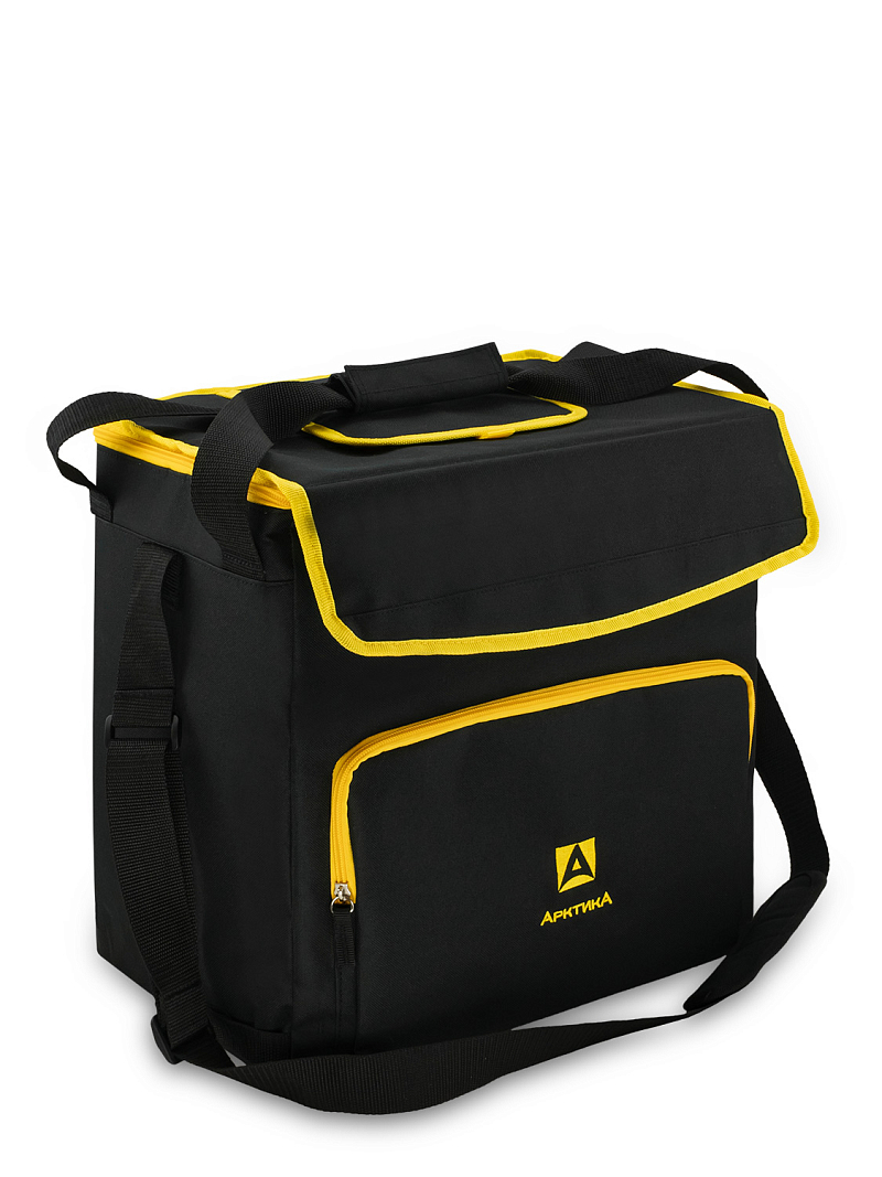 Черная сумка-холодильник 3001 классическая с люком на 30л - 1