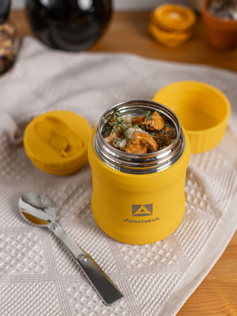 Желтый термос 311 для еды на 0.5л - 6