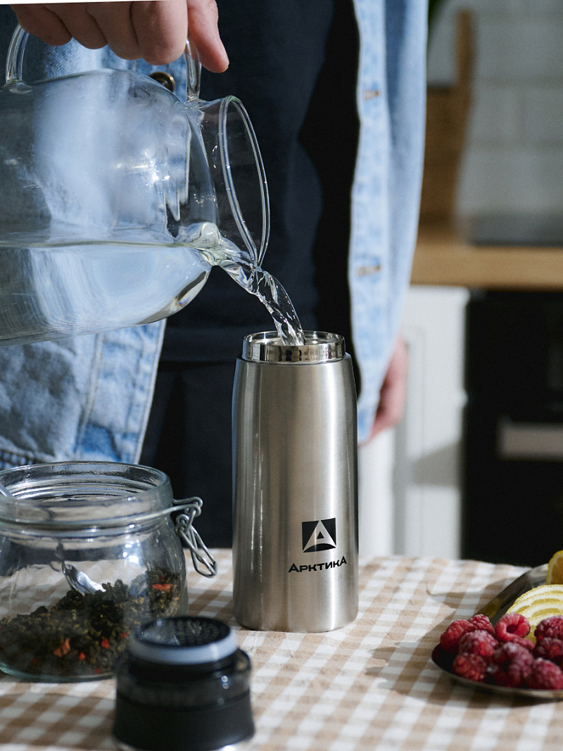 Термокружка 0.32л серии 715 стальная с ситечком (уценка) - 6