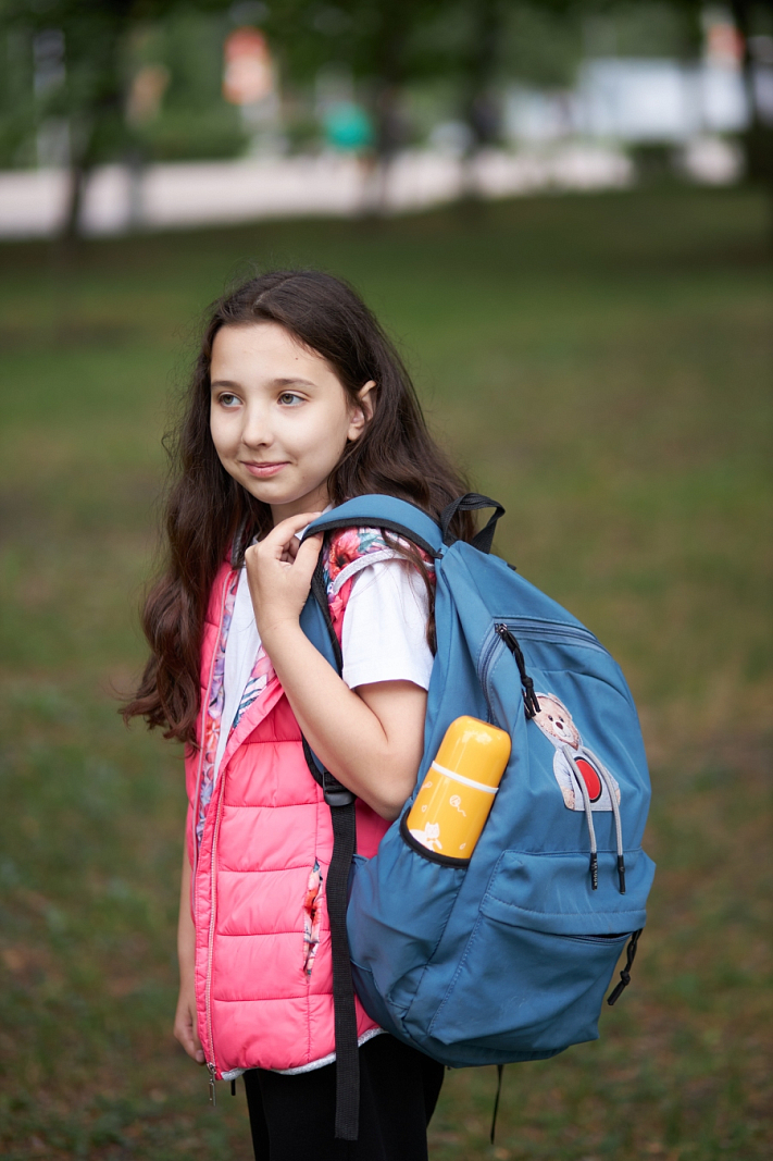 Желтый термос 102 с узким горлом на 0.35л - 4