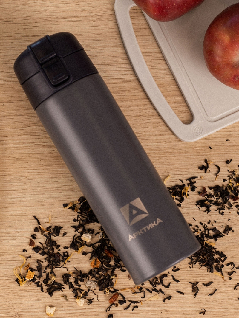 Термокружка 0.47л серии 703 «Графит» с ситечком (уценка) - 5