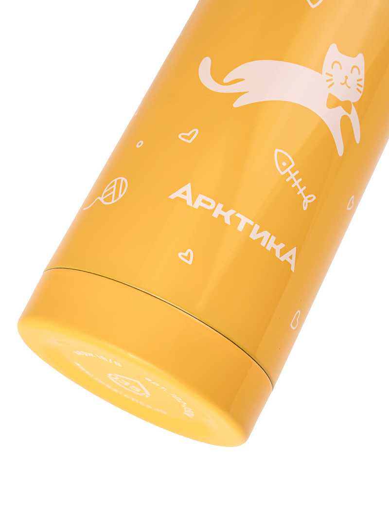 Желтый термос 102 с узким горлом на 0.35л - 5