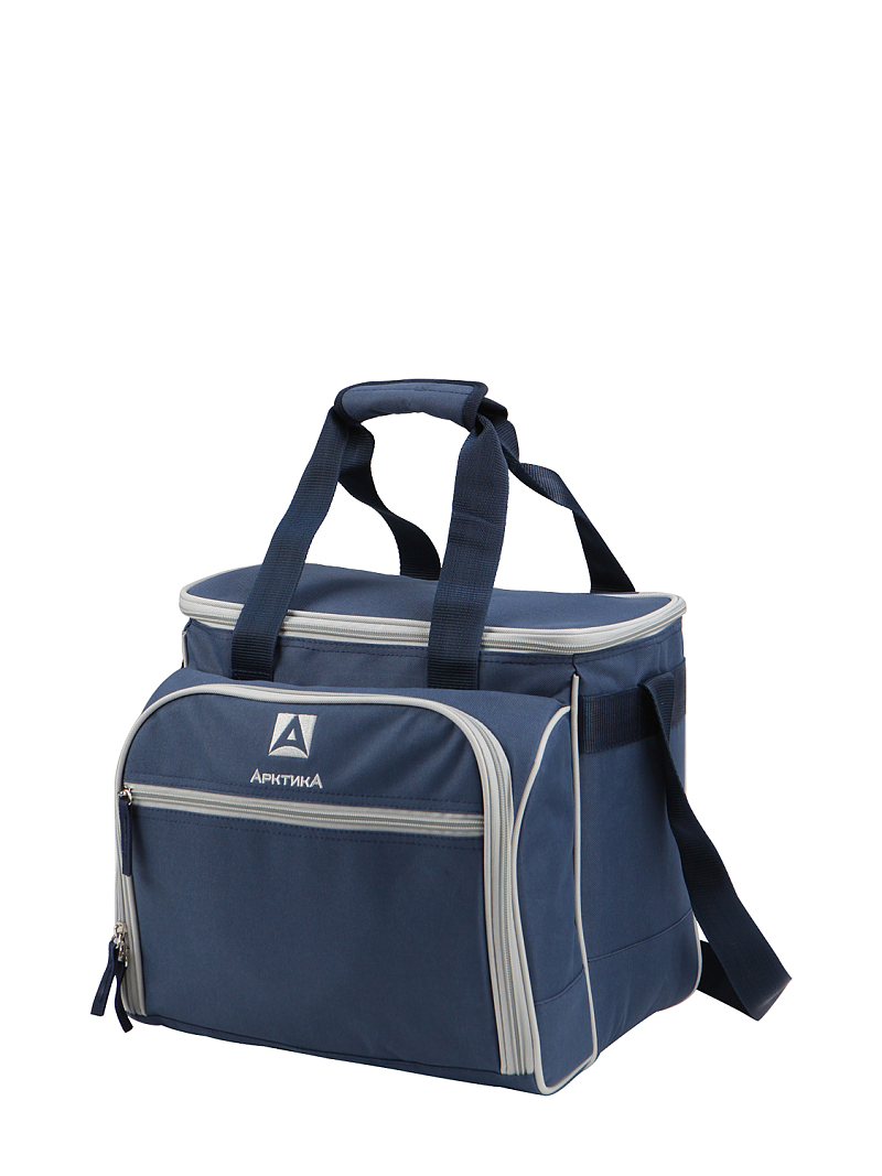 Синяя сумка-холодильник 4100 с набором посуды на 3 чел - 2 Синяя сумка-холодильник 4100 с набором посуды на 3 чел - 2