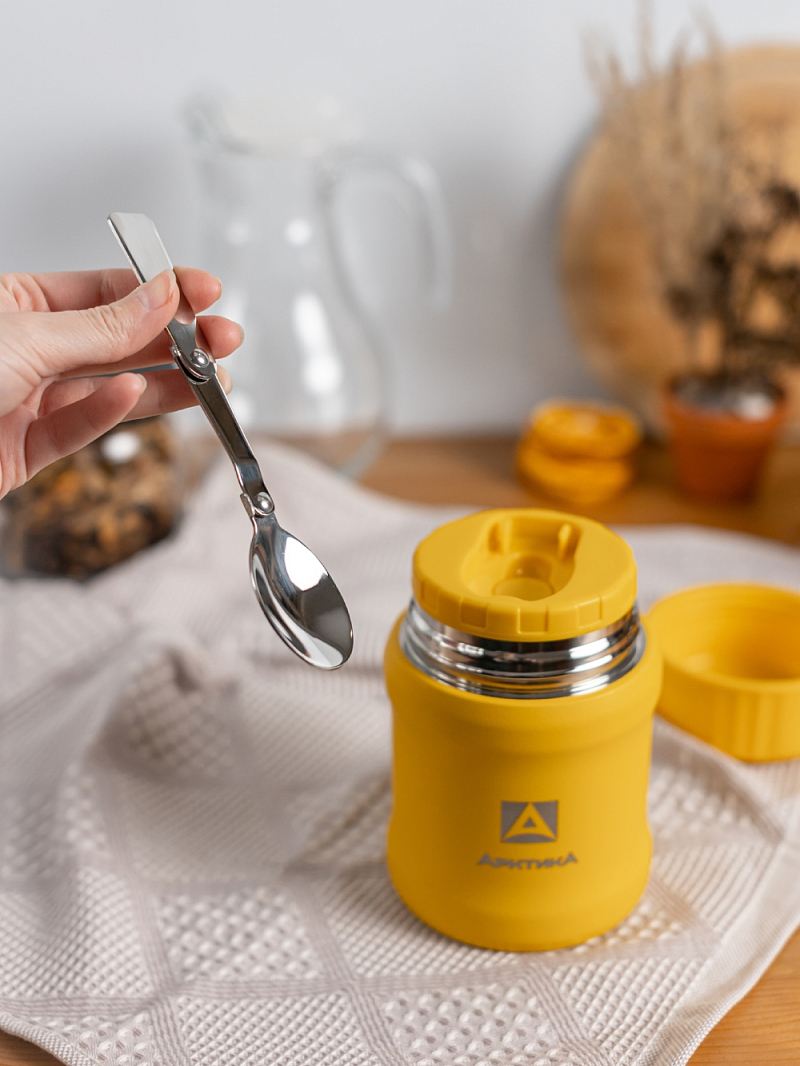 Желтый термос 311 для еды на 0.5л - 4