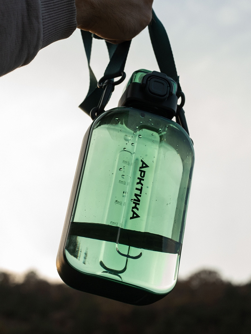 Тритановая бутылка 0.75л серии 724 «Хвоя» на ремне (уценка) - 4