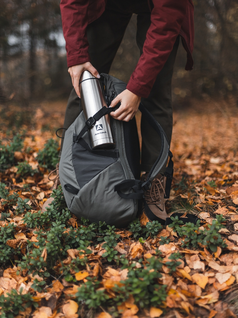 Термос серии 101 на 0.75л стальной с узким горлом - 4