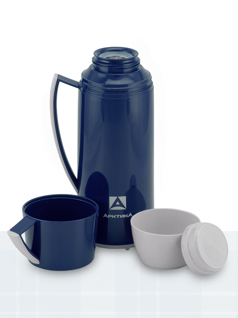 Стеклянный термос серии 1010 на 1л синий - 2