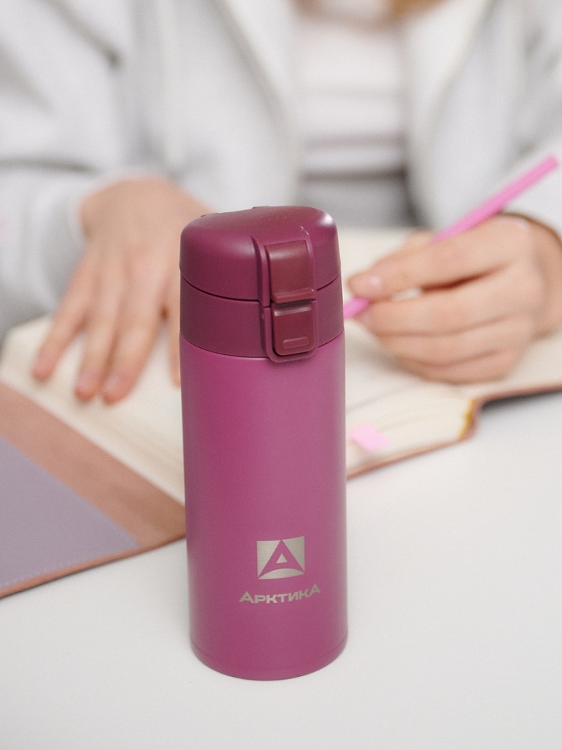 Термокружка 0.35л серии 703 «Вишня» с ситечком - 5