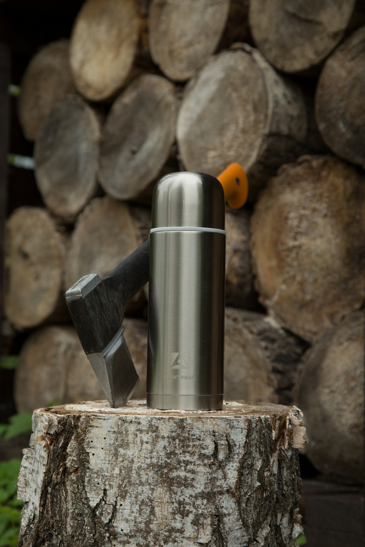 Термос 105 с лаковым покрытием и узким горлом на 1л - 4