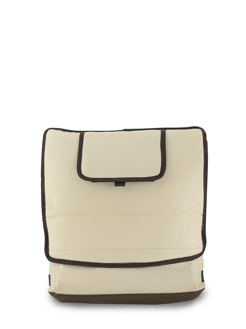 Бежевая сумка-холодильник 3000 классическая с люком на 30л - 5