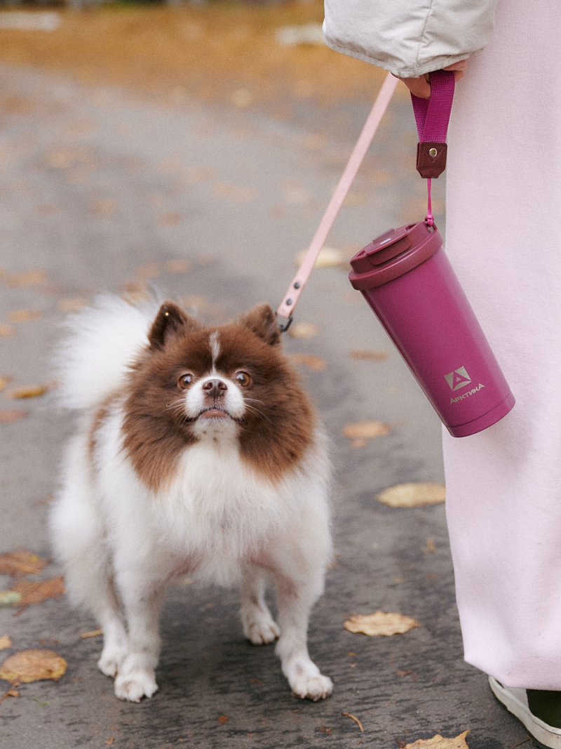 Термокружка 0.5л серии 714 «Вишня» с двойной питьевой системой - 7