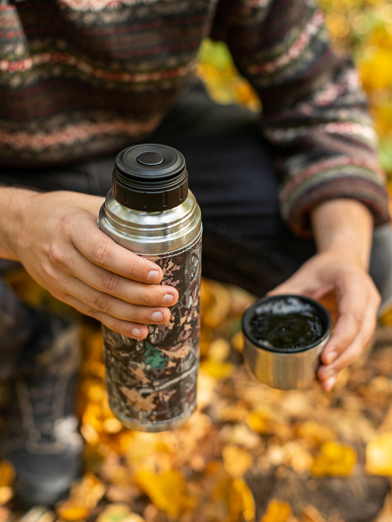 Термос с оплеткой из экокожи серии 108 на 0.7л - 4 Термос с оплеткой из экокожи серии 108 на 0.7л - 4