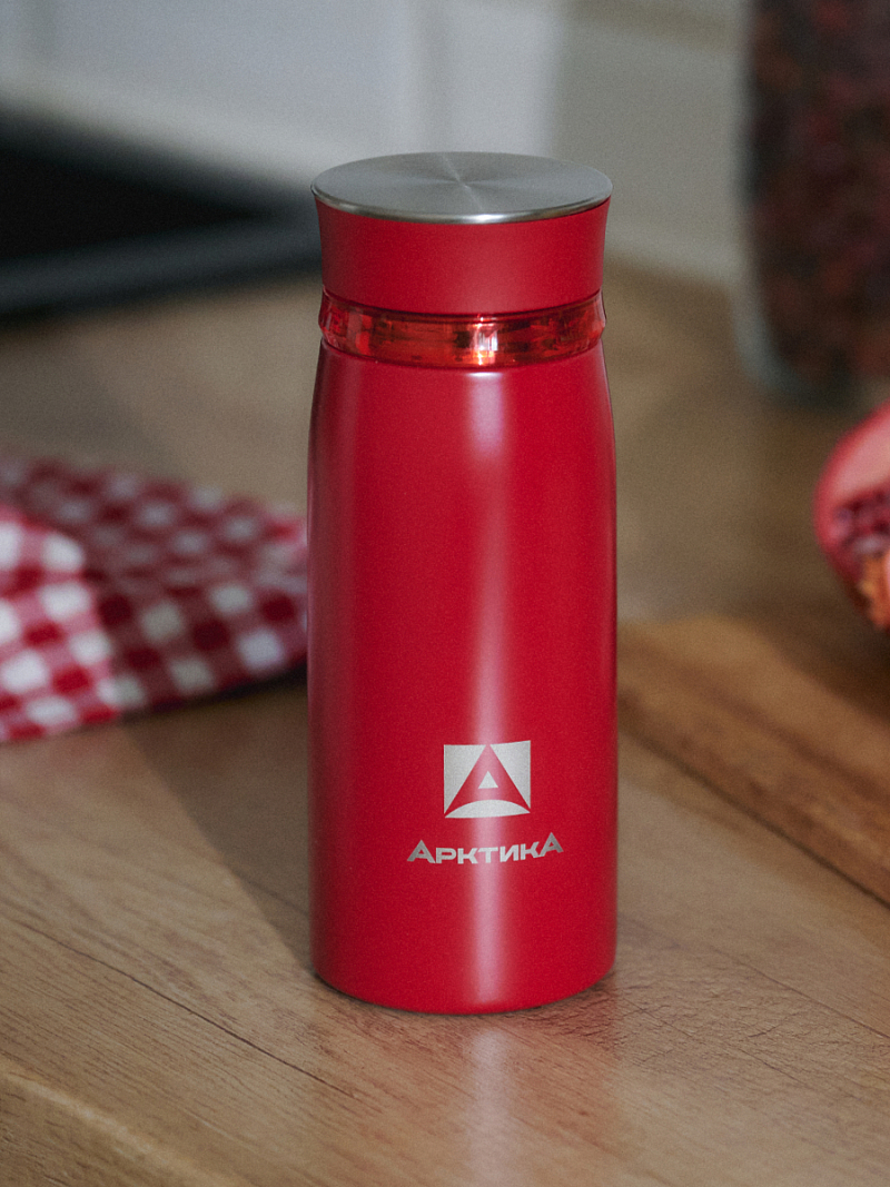 Термокружка 0.32л серии 715 «Гранатовый» с ситечком - 4