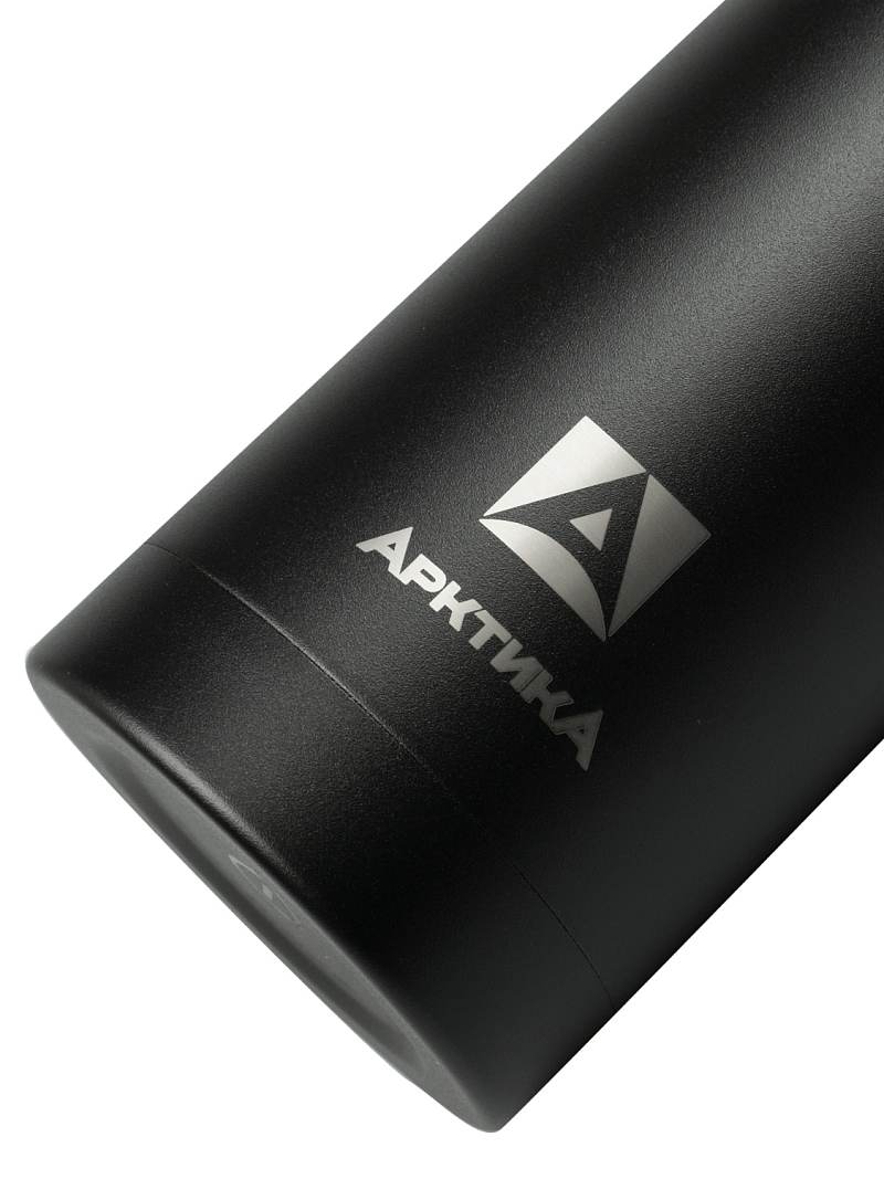 Черный текстурный классический термос 102 с узким горлом на 0.75л - 5