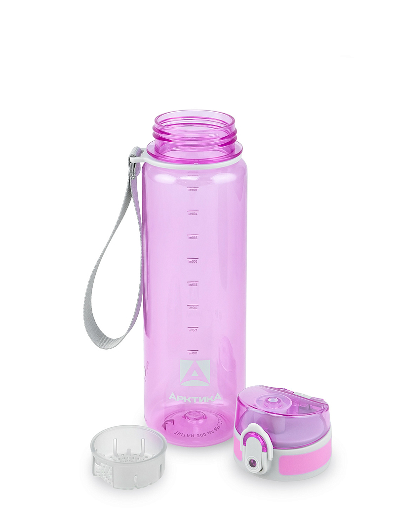 Питьевая бутылка 720 из тритана 0.5л, лавандовая глянцевая, с ситечком - 10 Питьевая бутылка 720 из тритана 0.5л, лавандовая глянцевая, с ситечком - 10