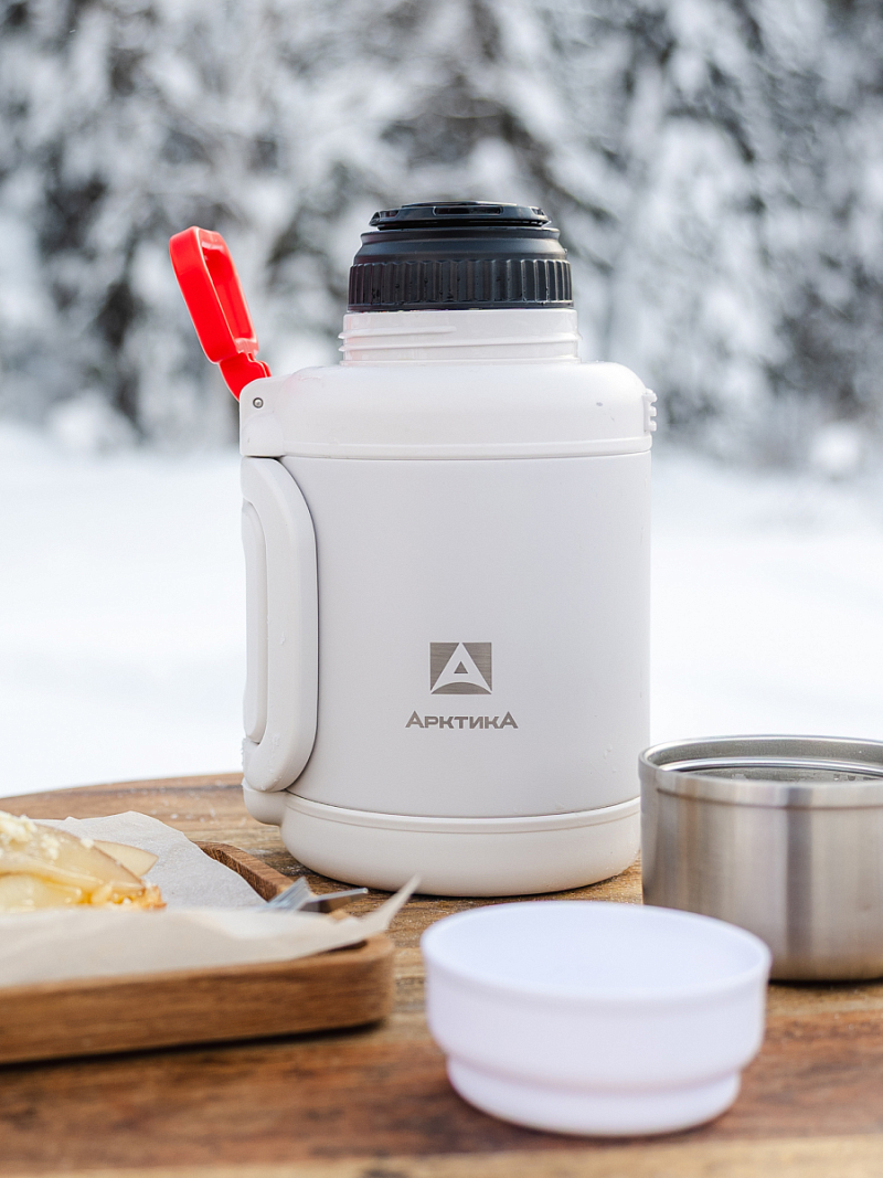 Термос 1.9л серии 204 «Арктика» со складной ручкой и ситом - 5