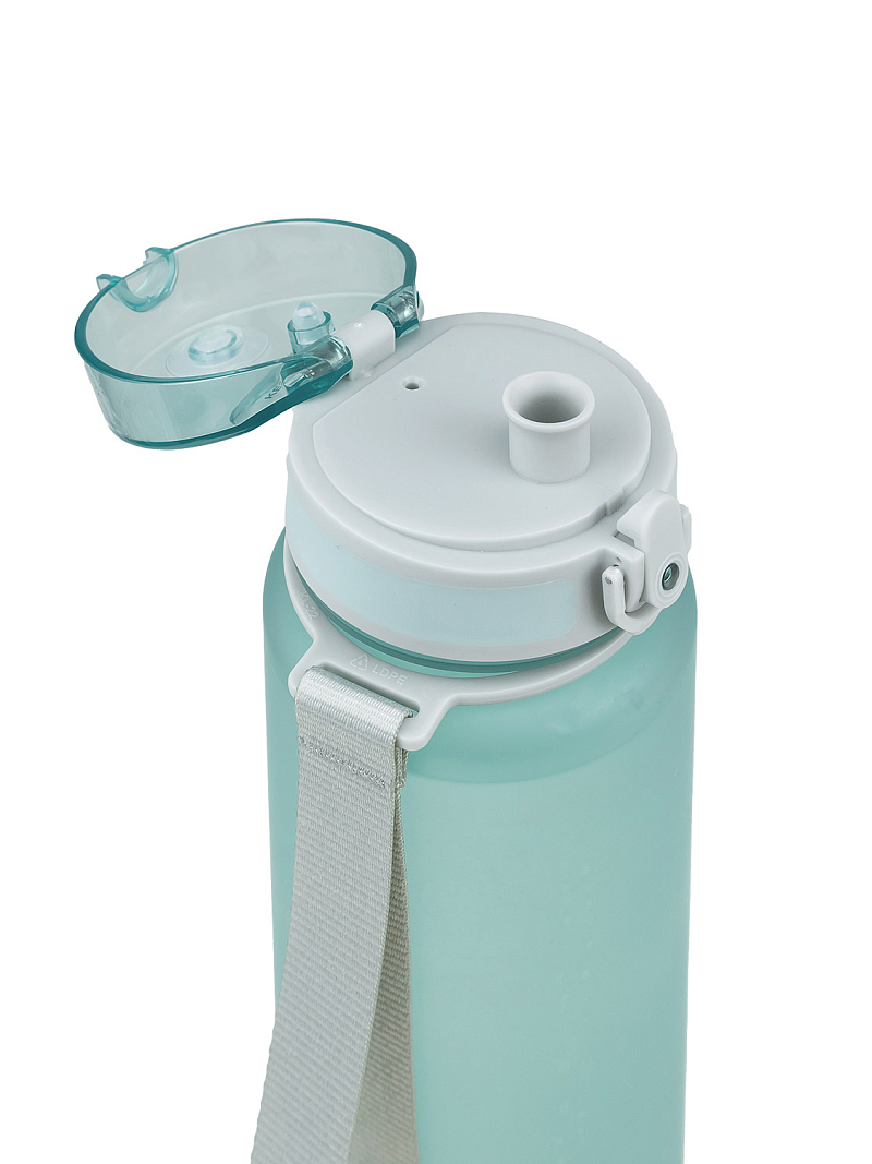 Питьевая бутылка 720 из тритана 1л, голубая матовая, с ситечком - 3
