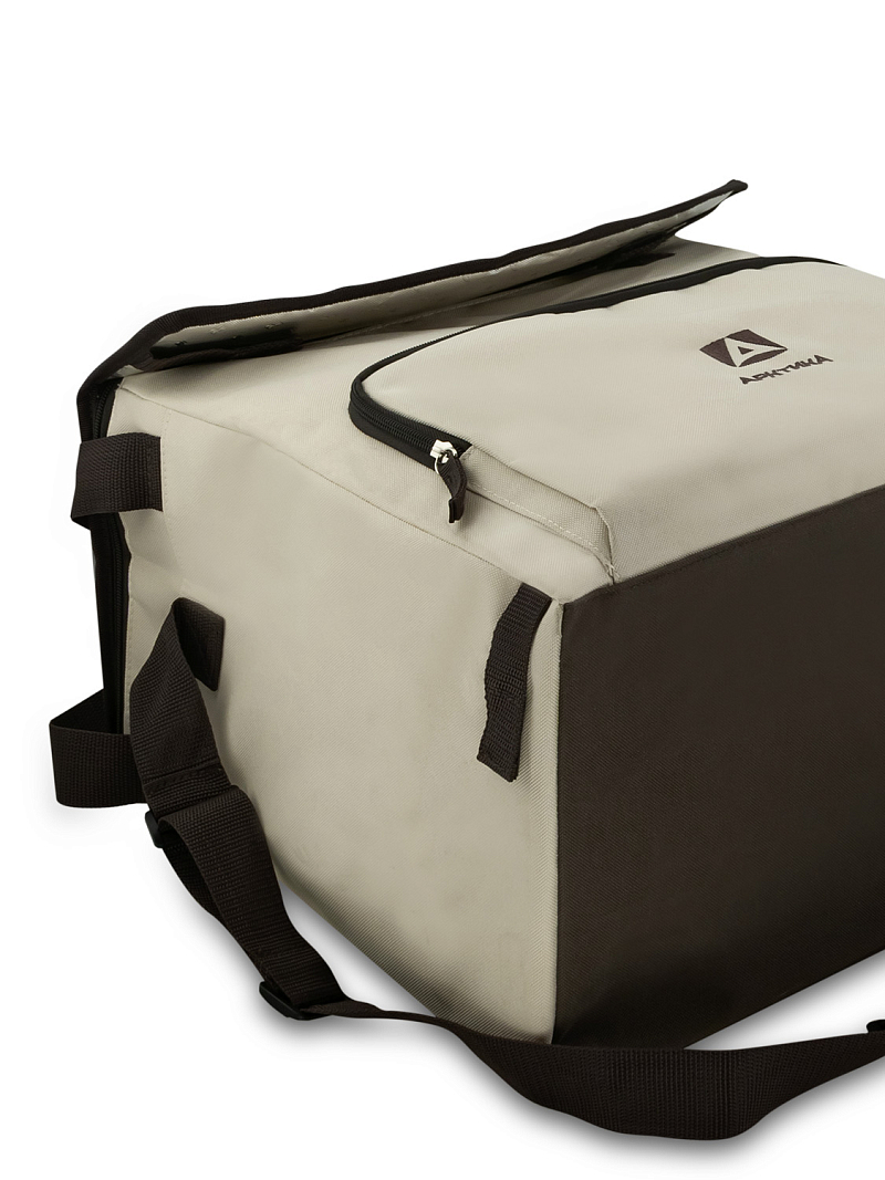 Бежевая сумка-холодильник 3000 классическая с люком на 30л - 6
