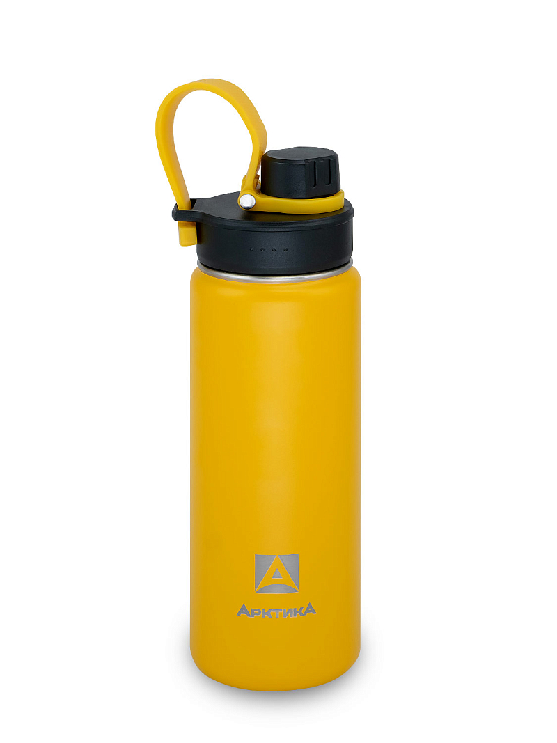 Термокружка серии 708 на 0.53л жёлтая со спортивной крышкой - 1