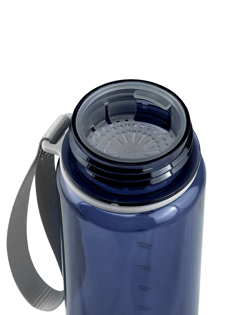 Питьевая бутылка 720 из тритана 0.5л, синяя глянцевая, с ситечком - 11