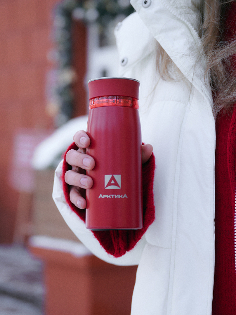 Термокружка 0.32л серии 715 «Гранатовый» с ситечком (уценка) - 3