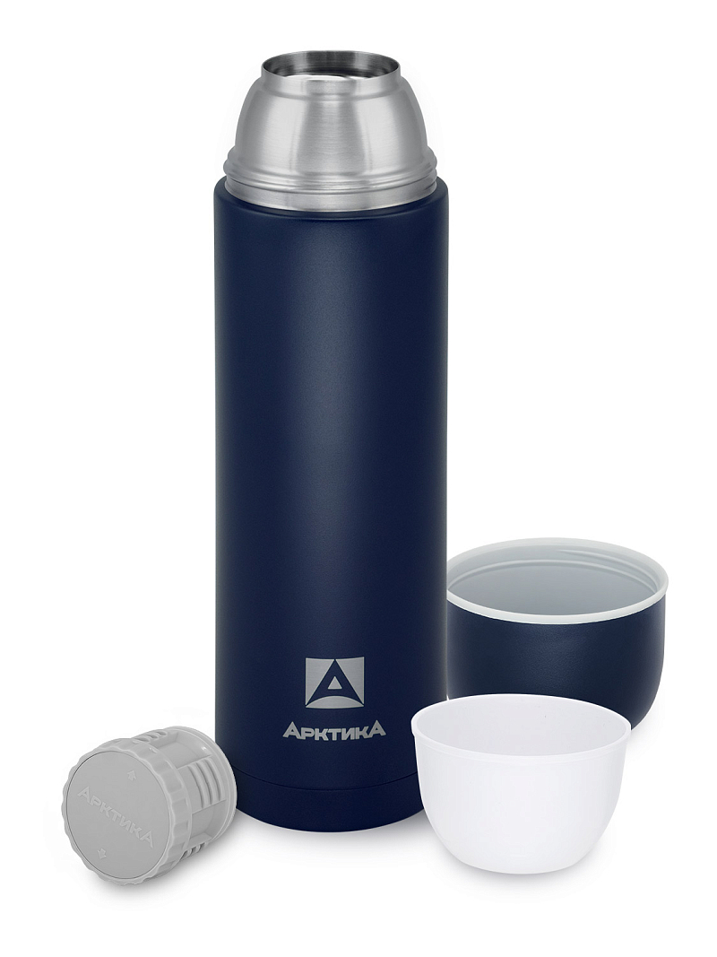 Термос серии 105 на 1.2л синий с узким горлом - 3