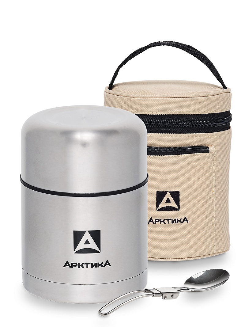 Термос с широким горлом и чехлом на 0.5л (уценка) - 1