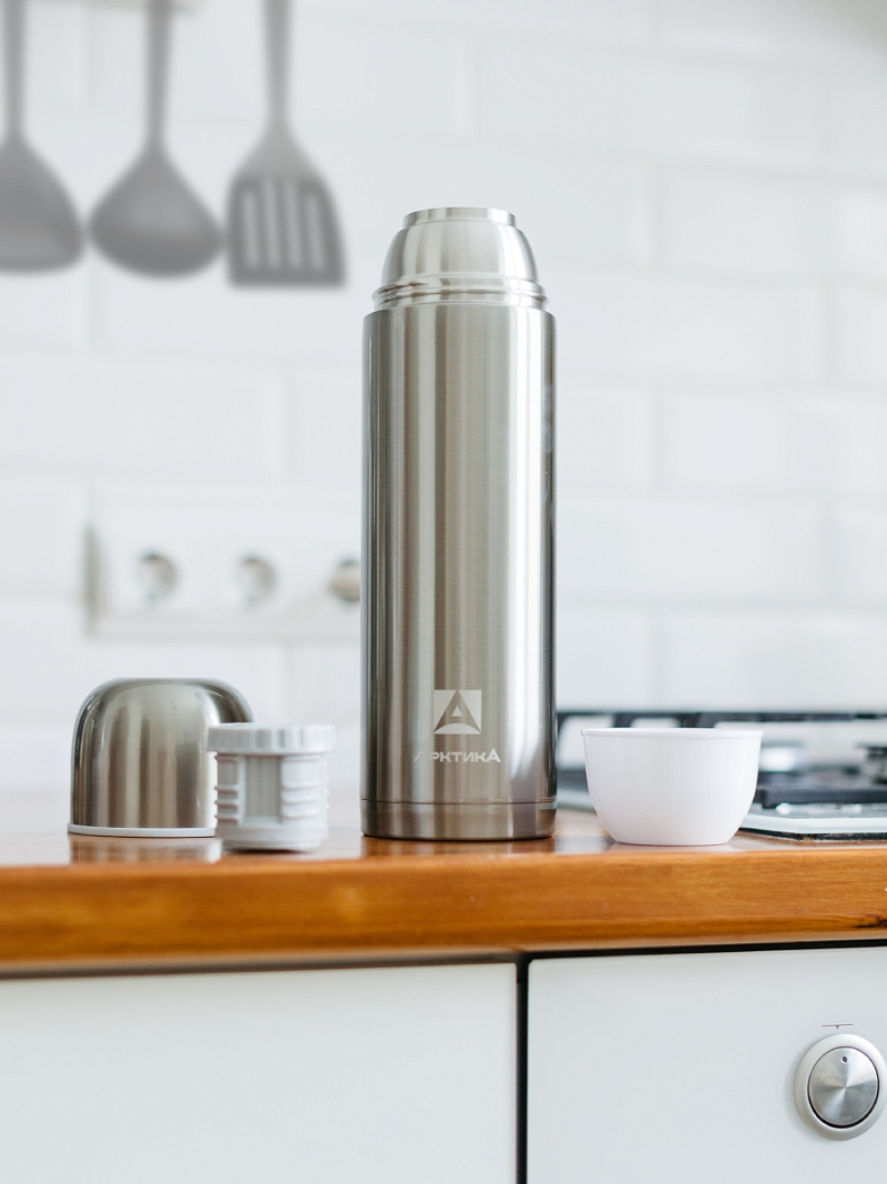 Термос 105 с лаковым покрытием и узким горлом на 1.2л - 2