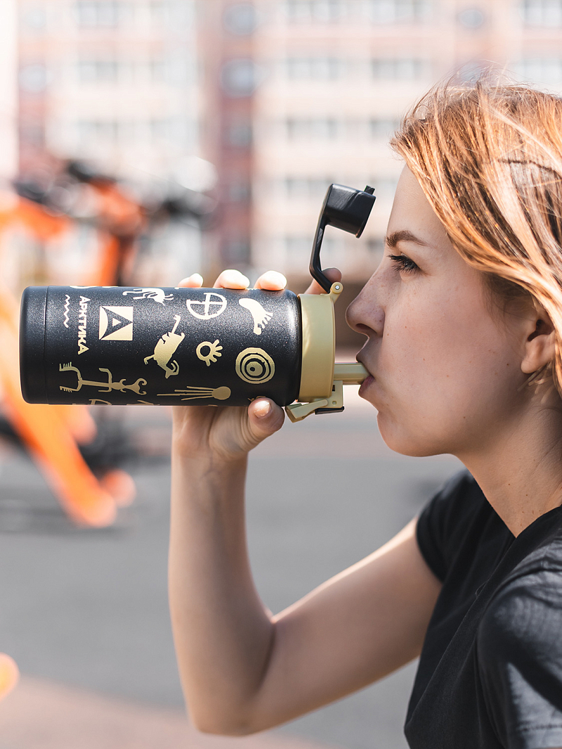 Термокружка серии 702 «Сититерм» «Черный вуду» на 0.5л - 3