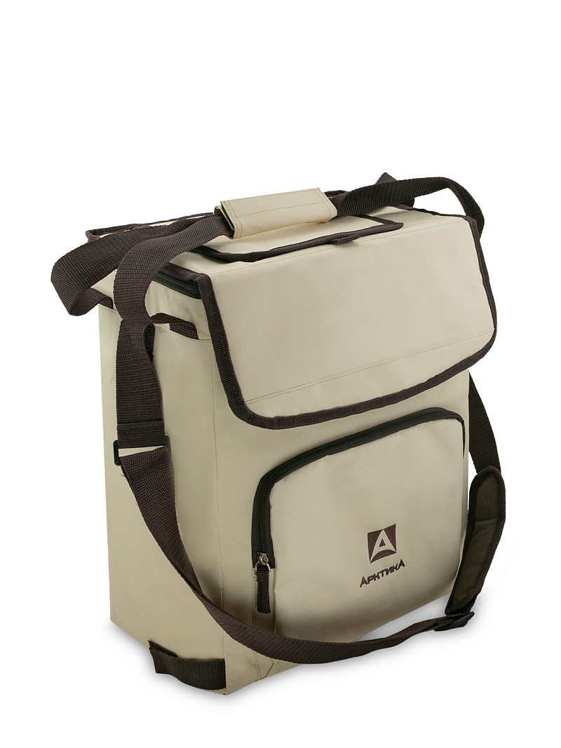 Бежевая сумка-холодильник 3001 классическая с люком на 20л - 1