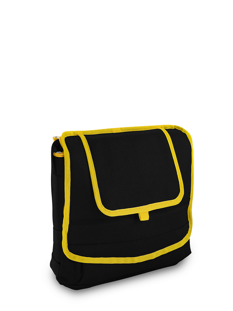 Черная сумка-холодильник 3001 классическая с люком на 10л - 8