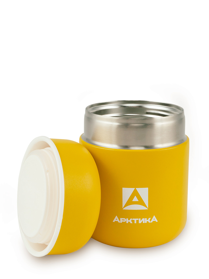 Компактный желтый термос 411 для еды на 0.28л  - 3