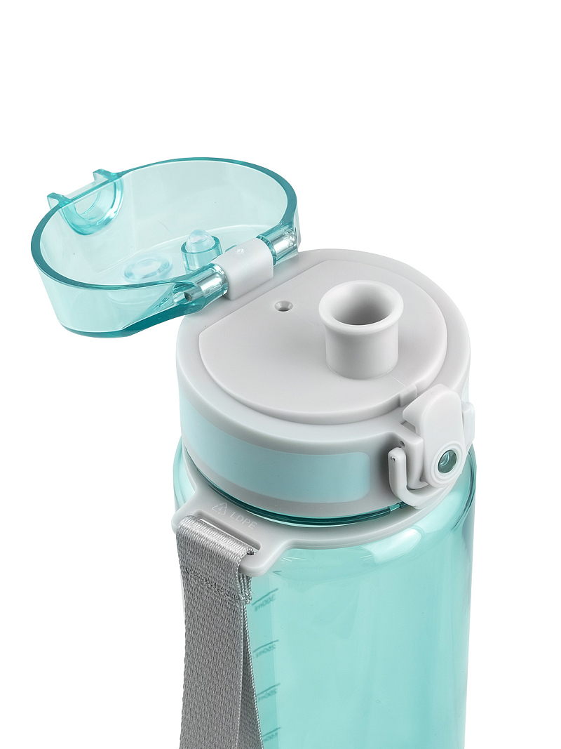 Питьевая бутылка 720 из тритана 0.5л, голубая глянцевая, с ситечком - 5