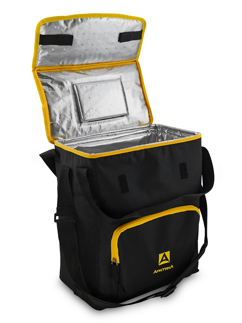 Черная сумка-холодильник 3001 классическая с люком на 20л - 3