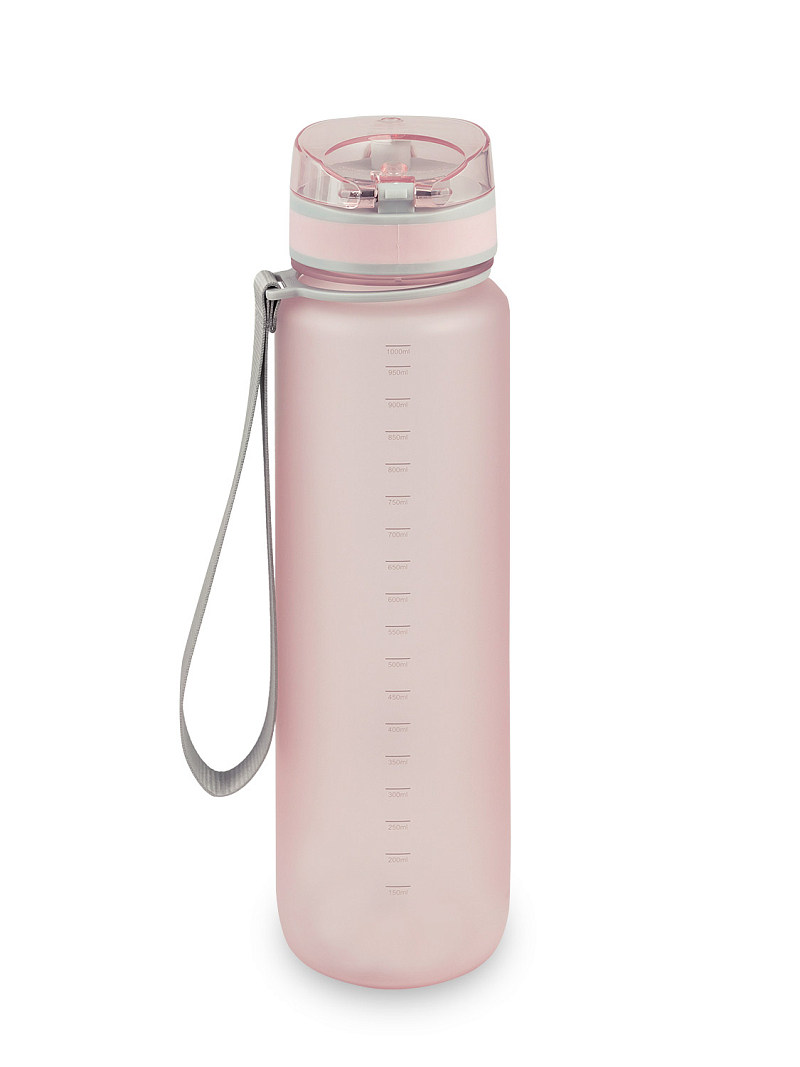 Питьевая бутылка 720 из тритана 0.5л, розовая матовая, с ситечком - 11
