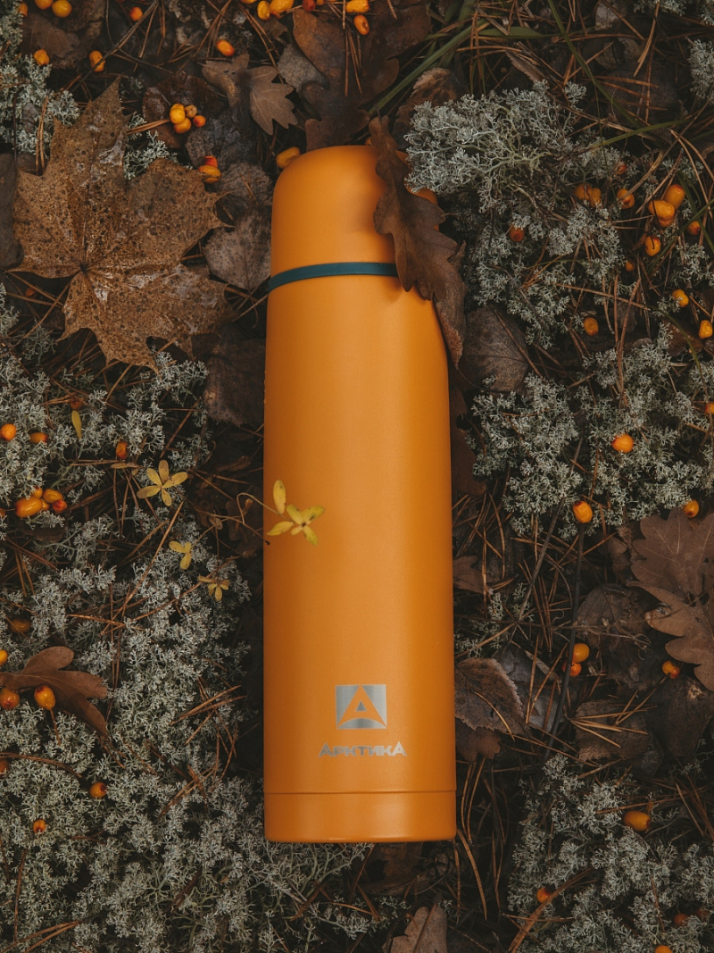 Термос серии 101 на 1л текстурный с узким горлом - 4