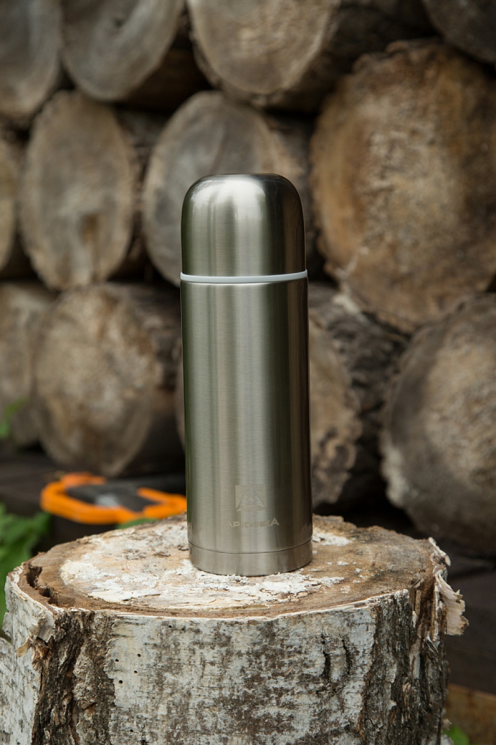 Термос 105 с лаковым покрытием и узким горлом на 1л - 2