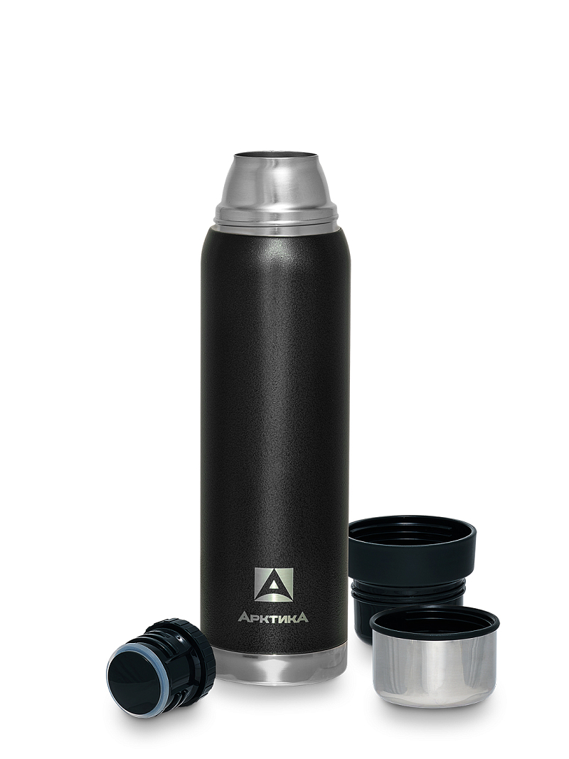 Черный термос 106 с узким горлом на 0.9л - 3