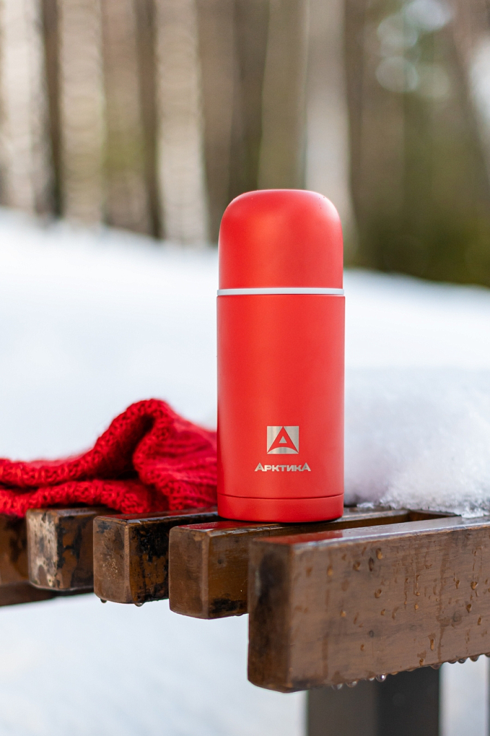  Термос серии 105 на 0.75л красный с узким горлом - 2