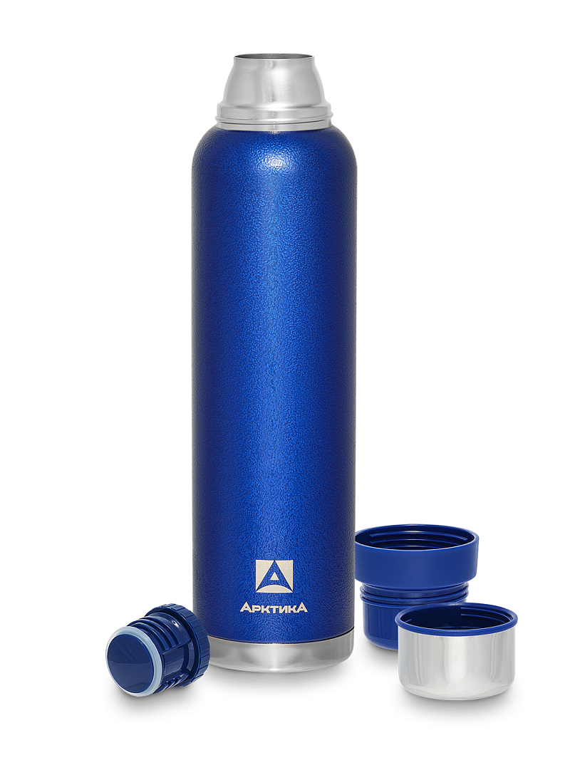 Синий термос 106 с узким горлом на 1.6л - 3 Синий термос 106 с узким горлом на 1.6л - 3