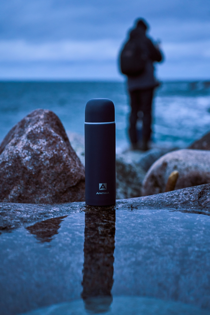 Термос серии 105 на 1.2л синий с узким горлом - 6