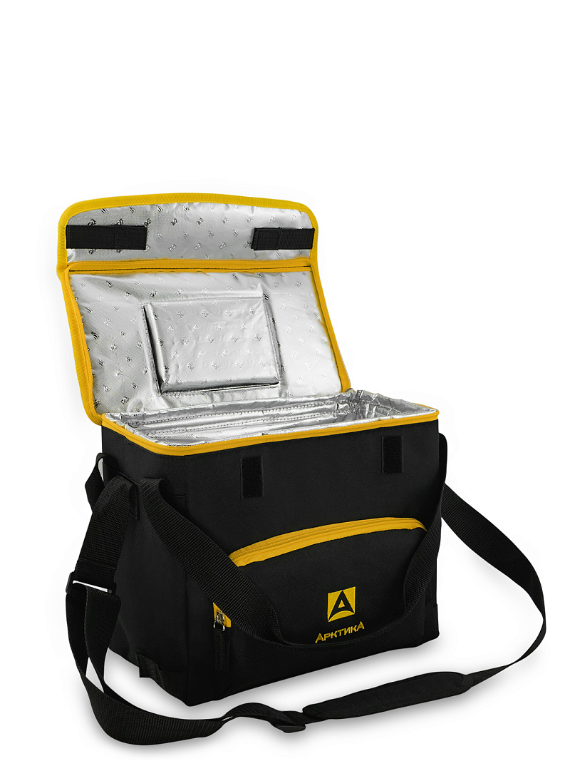 Черная сумка-холодильник 3000 классическая с люком на 10л - 4