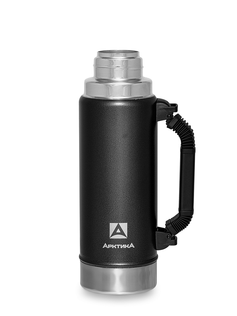 Термос серии 106P «УАЗИК» на 1.25л чёрный с ручкой - 5