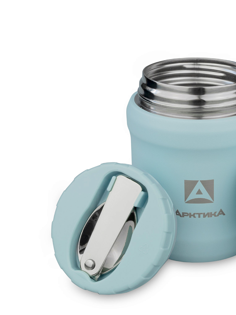 Голубой термос 311 для еды на 0.5л - 5