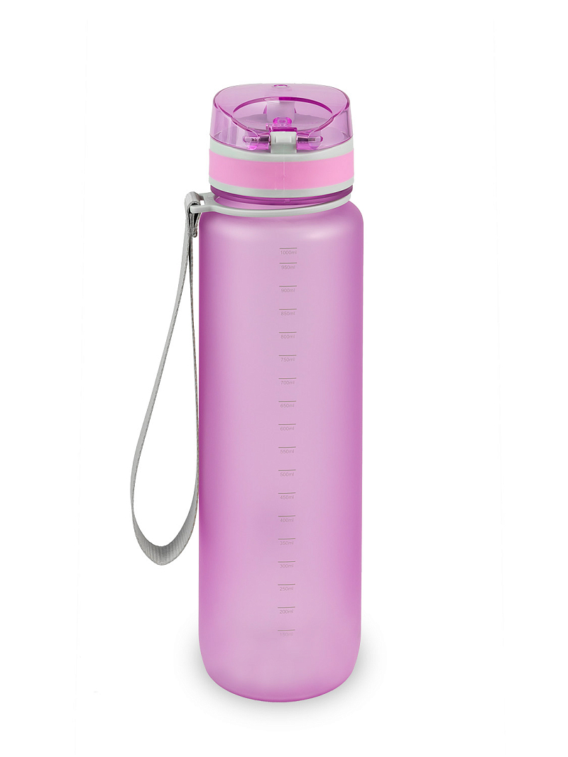 Питьевая бутылка 720 из тритана 1л, лавандовая матовая, с ситечком - 8