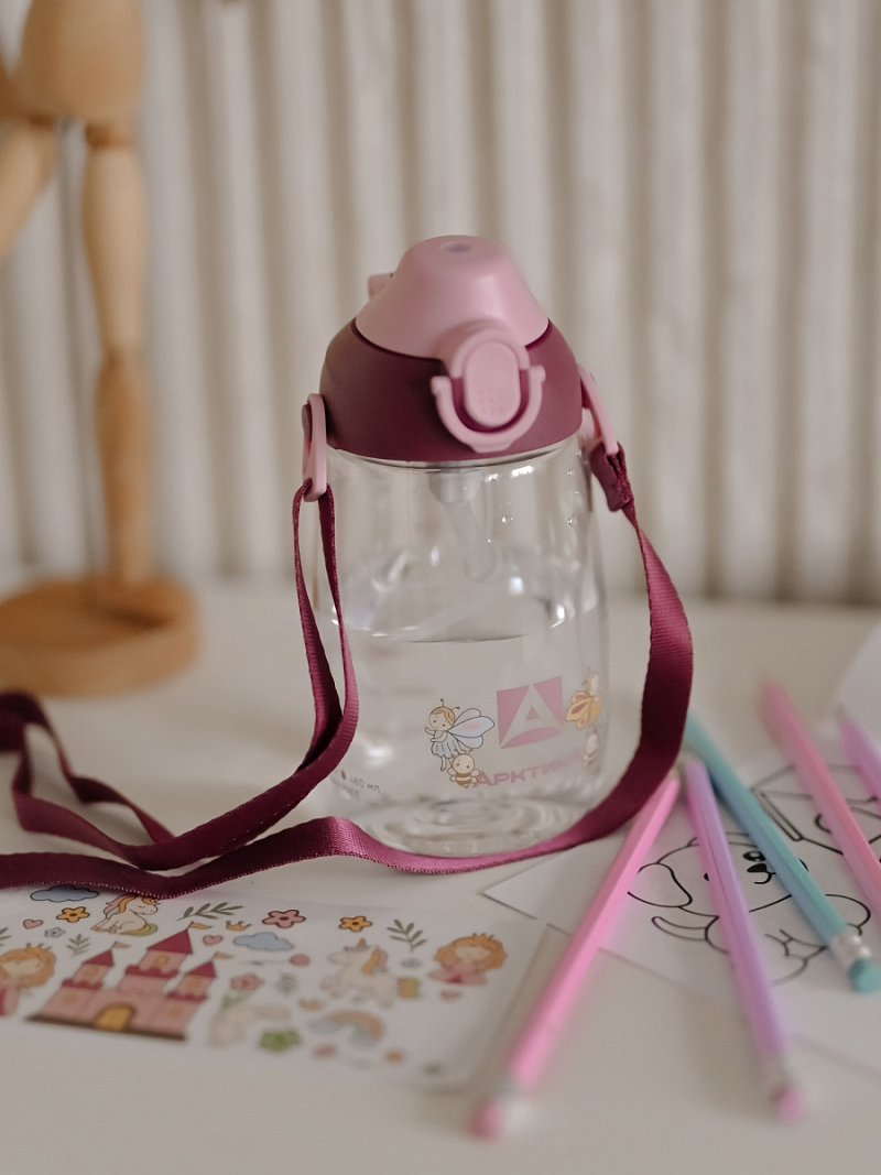 Тритановая бутылка серии 730 на 0.48л «вишня» с наклейками - 6