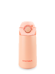 Детский термос персикового цвета на 0.39л