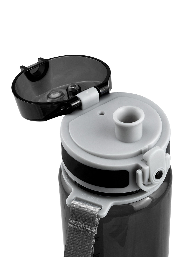 Питьевая бутылка 720 из тритана 0.5л, черная глянцевая, с ситечком - 9 Питьевая бутылка 720 из тритана 0.5л, черная глянцевая, с ситечком - 9