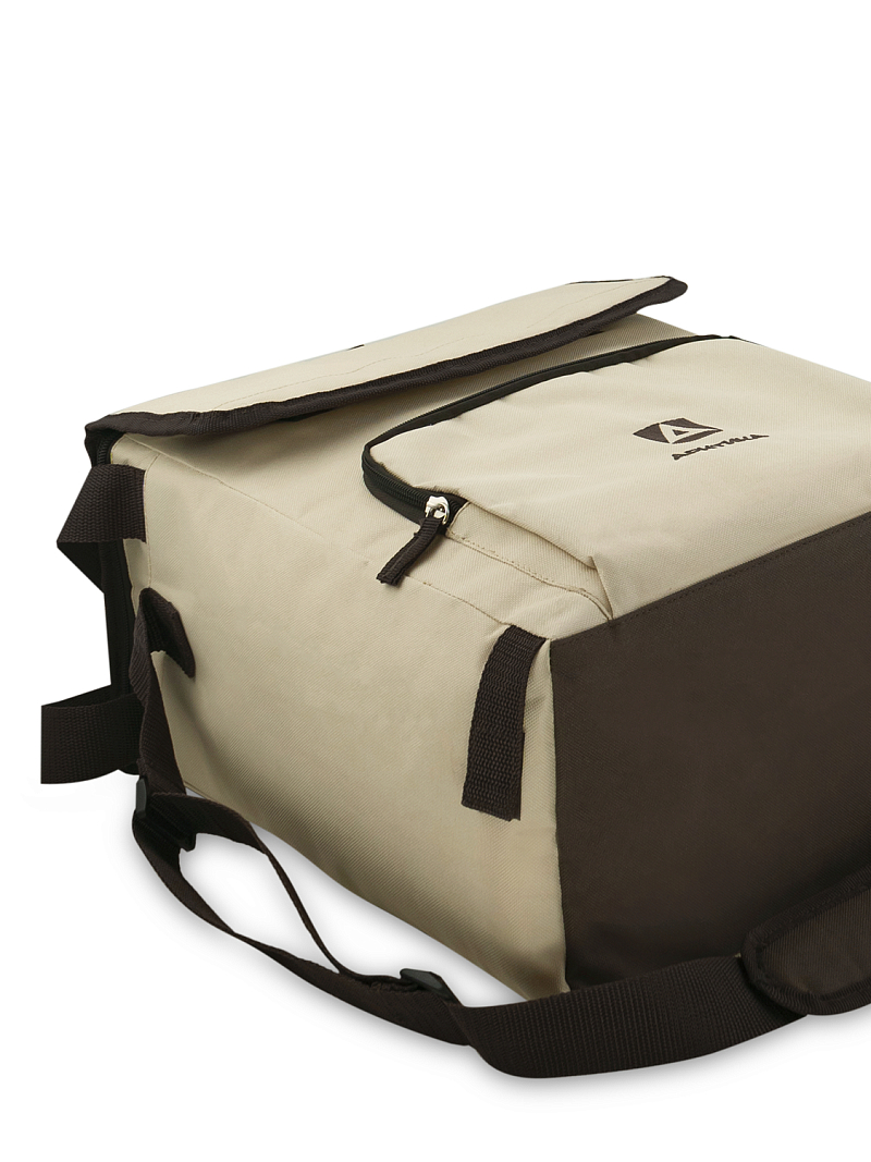 Бежевая сумка-холодильник 3000 классическая с люком на 20л - 5