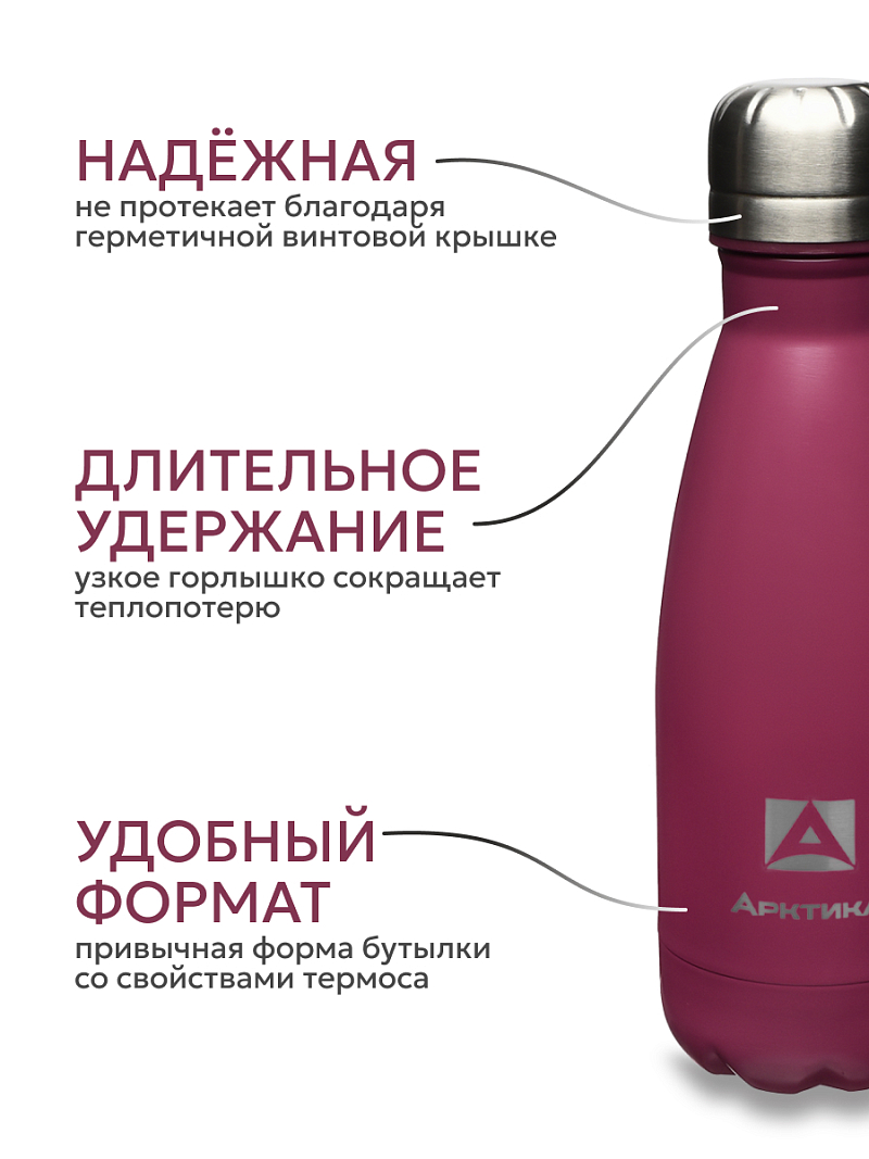 Термобутылка 0.33л серии 717 «Вишня» - 3